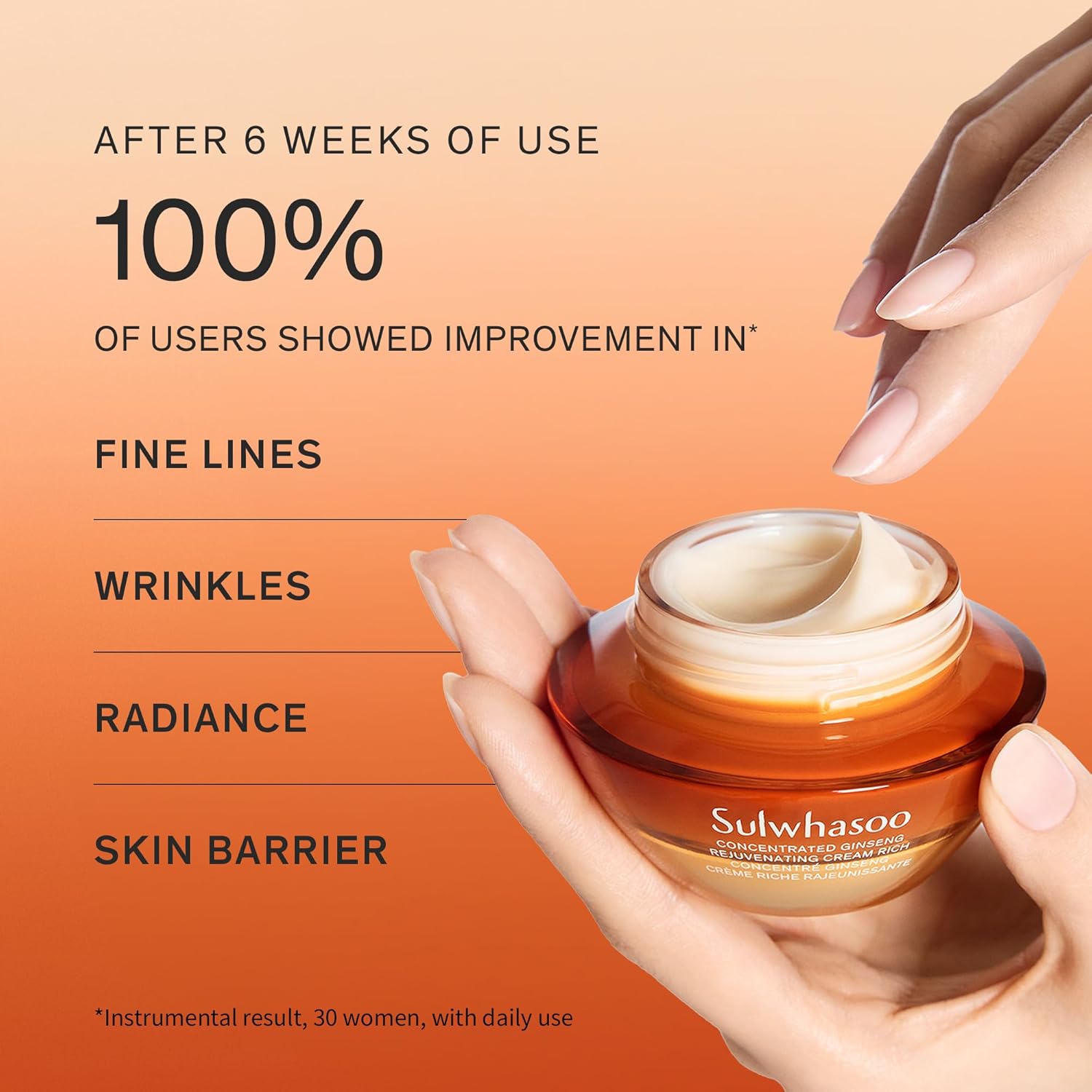 Sulwhasoo Concentrated Ginseng Rejuvenating Cream - Anti-Aging Moisturizer with Peptides & Retinol, 1.69 fl. oz.