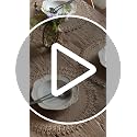 FunWheat Jute Lace Round Braided Placemats Set of 12 - 15 Inch Farmhouse Table Mats