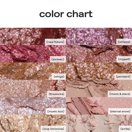 Glow Anime Eyeshadow Palette - 12-Color High-Pigment Multi-Finish | Blendable Matte, Shimmer, Metallic | 0.33 oz