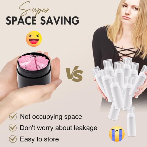 Embagol Lash Shampoo Concentrate Lash Cleaning for Eyelash Extensions Anti-allergic Hypoallergenic and Non-irritation Cleanser for Salon & Home Use(10 bags)