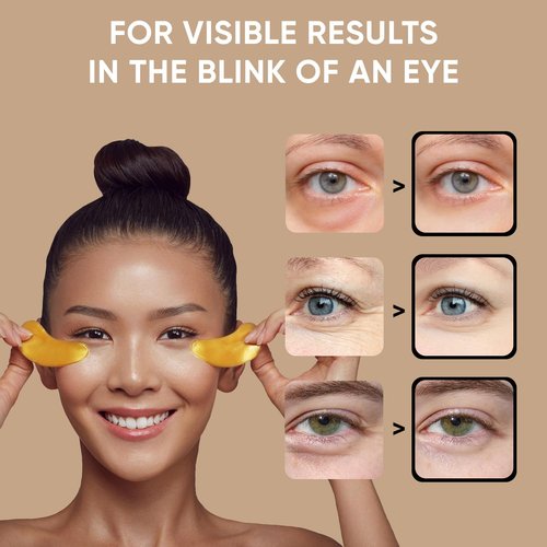 Celor Under Eye Patches - 20 Pairs for Reducing Puffiness & Dark Circles | Collagen & Amino Acid Formula