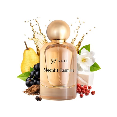 NOIR Moonlit Jasmine Eau de Parfum for Women - Luxurious Sweet Floral Scent with Jasmine, Peach & Amber | Long-Lasting 100ml / 3.4 Fl Oz