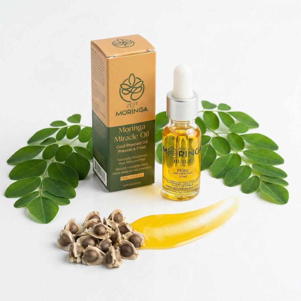Zest Of Moringa Face Oil - 100% Pure & Organic Moringa Oil for Skin and Hair Care | 15 ML
