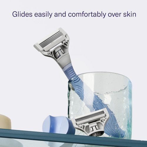Flamingo Pubic Women's Pubic Razor Refill Cartridges, 8 Women's Razors for Shaving Bikini Line