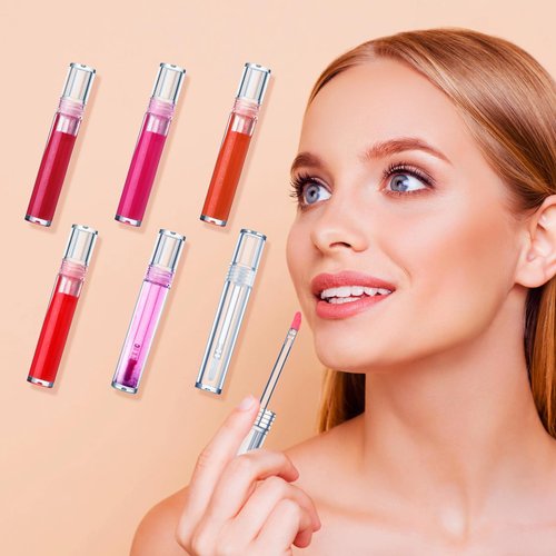 Hsei 100 Pcs Empty Lip Gloss Tubes with Wand Bulk Heavy Duty Clear Lips Balm Containers Refillable Lipstick Tubes with Rubber Stoppers for Travel Cosmetic DIY Makeup Gift Supply(2.5 ml,100 Pcs)