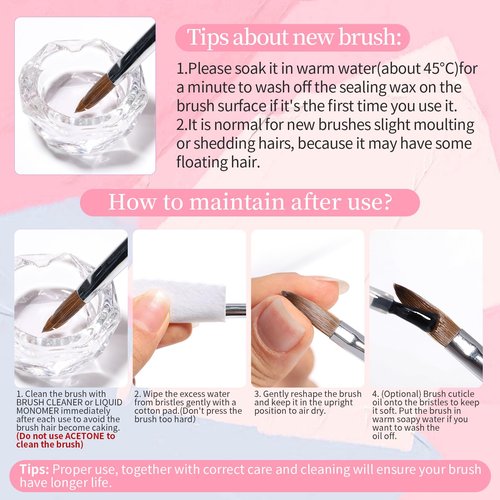 BORN PRETTY Double-Ended Nail Art Brushes,4Pcs Nail Art Tool Set,Nail Art Gel Polish Liner Brushes Design Pen For Nail Drawing And Nail Paint Brushes for Home Salon