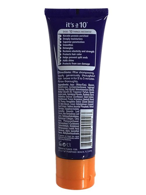 It's A 10 Miracle Deep Conditioner - Keratin Infused Formula | 2 oz for Healthy, Shiny Hair