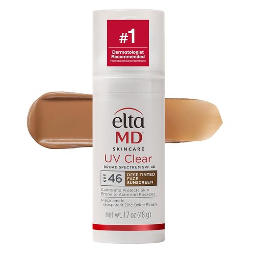 EltaMD UV Clear Face Sunscreen - Oil-Free Formula for Sensitive Skin with Zinc Oxide | Dermatologist Recommended