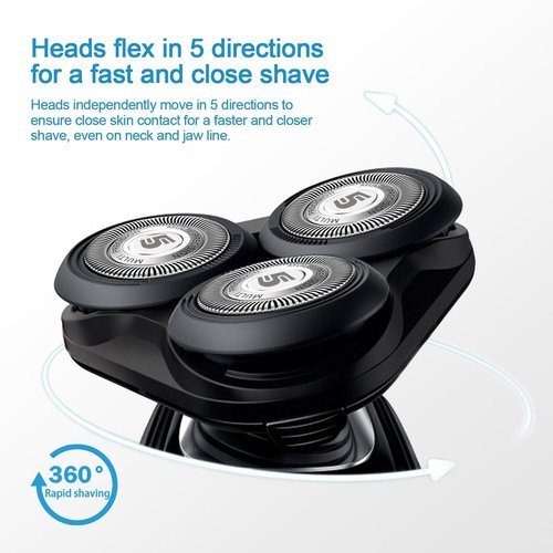 Philips Aquatec SH50 Replacement Blades - 6-Pack Compatible with 5000 Series Shavers