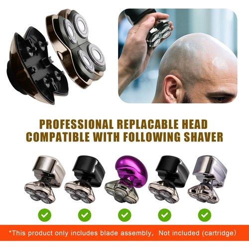 Shaver PRO 4 Head Replacement Blade Compatible with Skull Pitbull,Butterfly kiss pro & Palm Shavers,Electric Shaver & Head Shaver Blade for Bald Head Shavers for Men/Women (1 Pcs)
