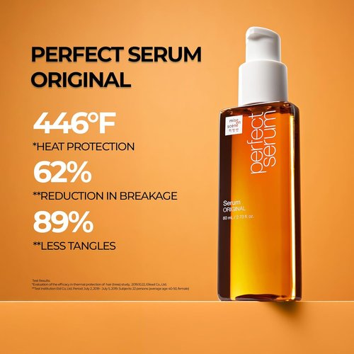 Mise En Scene Perfect Serum - Argan Oil Heat Protectant Hair Oil for Frizzy & Dry Hair | 2.7 Fl Oz