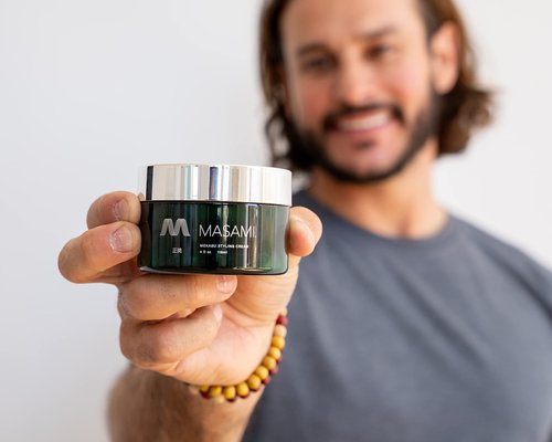 MASAMI Mekabu Hydrating Styling Cream | Curl Cream for Curly Hair | Sulfate/Paraben/Phthalate Free | Vegan & Cruelty Free | Salon Qualty | All Hair Types & Textures | Curl Defining