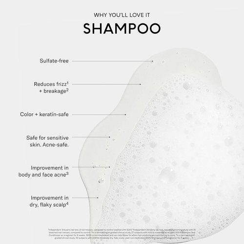 SEEN Shampoo - Fragrance-Free, Non-Comedogenic Formula for Sensitive, Eczema & Acne-Prone Skin