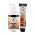 Dionis Goat Milk Caramel Pumpkin Spice Hand & Body Cream and Body Lotion Limited Edition Fall Bundle (Pack of 2)
