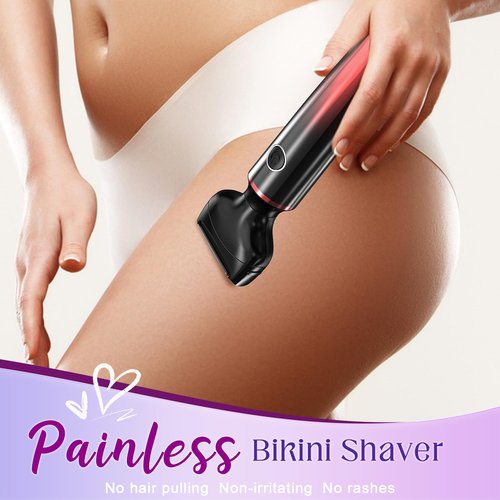 Electric Razors for Women, 3 in 1 Womens Electric Leg Shaver Cordless Painless Facial Hair Removal for Arms, Underarms, Eyebrows Bikini Trimmer, Portable and Safe Wet and Dry Use Women Shaver