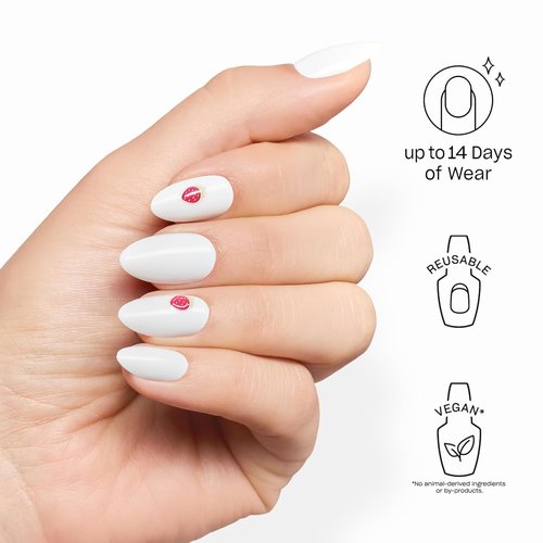 OPI Press On Nails - Short Round, Squoval & Almond Styles | 30 Count with Glue | Long Lasting & Reusable