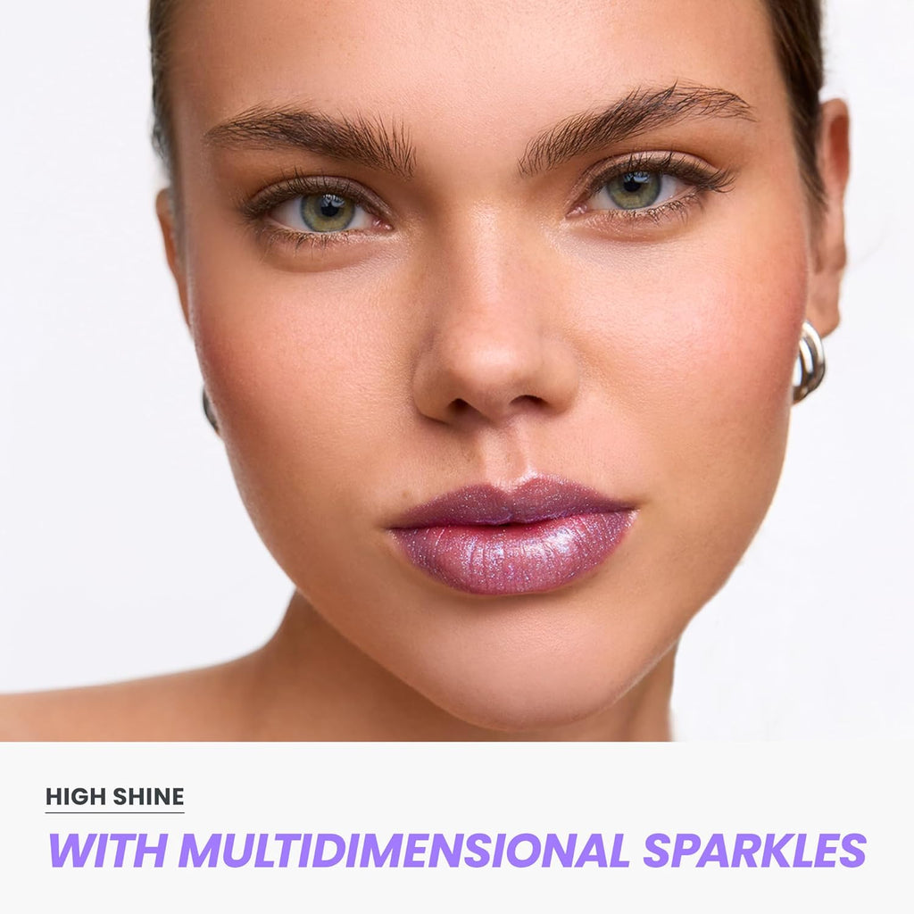 Wonderskin Lip Gloss - Hydrating High Shine Finish with Blue Glitter | Perfect for Stunning Lips