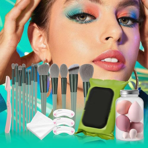 Melearch Makeup Set Box, Festival Surprise Assortment Gift with Professional Makeup Products, Cosmetics Set Party Favors for Women Girls Teenager, Vegan & Cruelty-Free, Set E