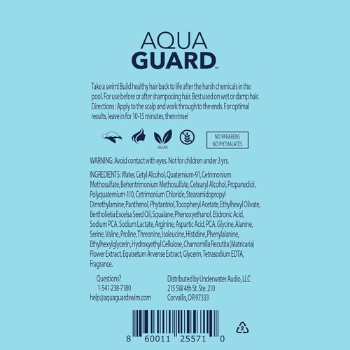 AQUA GUARD SwimPlex Hair Mask - Repair Damage from Chemicals & Minerals | Paraben-Free | 3.3 oz