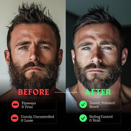 Striking Viking Beard Balm for Men - Leave in Beard Conditioner - Styling Balm Made with Naturally Derived Beard Butter, Argan & Jojoba Oils (2 Ounce (Pack of 1), Blue Ocean)