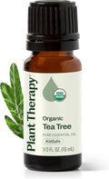 Plant Therapy Organic Tea Tree Oil - 100% Pure & USDA Certified Organic for Skin, Hair & Toenails | 10 mL