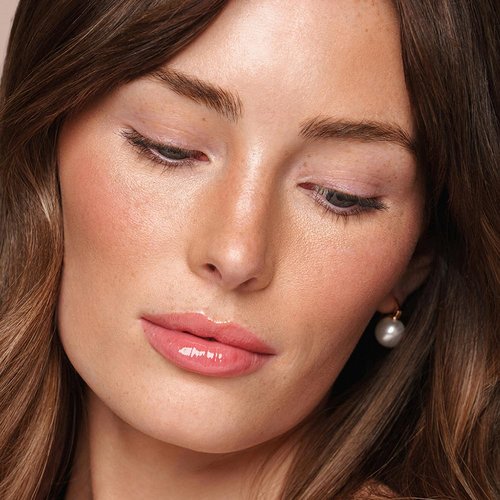Jouer Essential Tinted Hydrating Lip Oil Gloss – Moisturizing Dry Lip Treatment Serum - Fragrance Free Tinted Lip Oil - Jojoba Seed Oil and Apricot Oil Formula