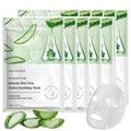 VENAMINE Korean Aloe Vera Hydro Soothing Face Masks, Moisturizing Sheet Mask for Sensitive Skin, 0.81 fl. oz (10 sheet)