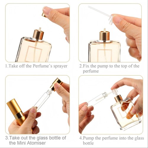 Tessco for you 21 Pcs 8ml Travel Refillable Perfume Bottles Mini Cologne Perfume Spray Bottle Empty Pocket for Travel and Outgoing Pocket Cologne Sprayer