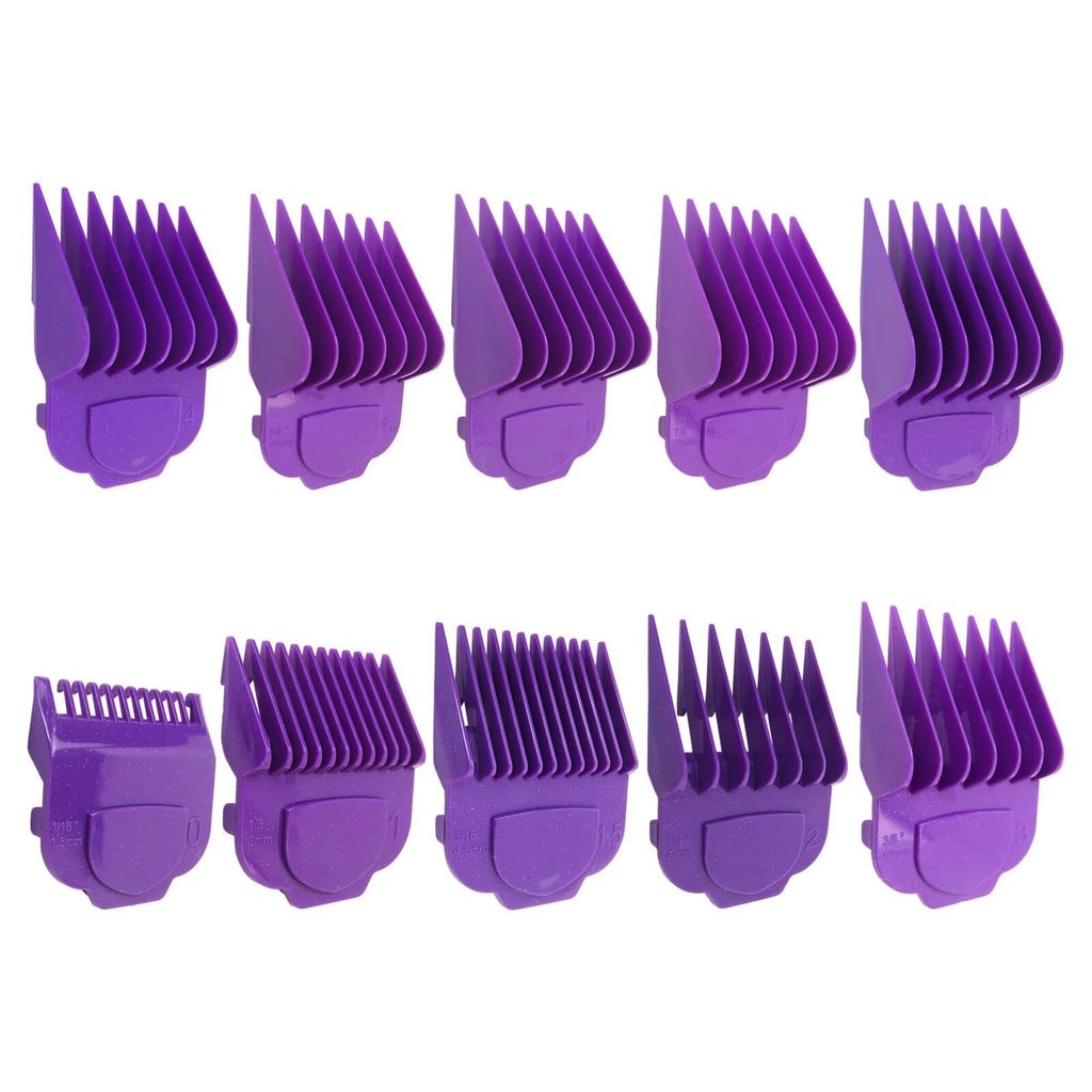WELURE for Andis Master Clipper Accessories - 10 Magnetic Cutting Guards 1/16", 1/8", 3/16", 1/4", 3/8",1/2", 5/8", 3/4", 7/8", and 1 - for All Professional Haircutting Needs