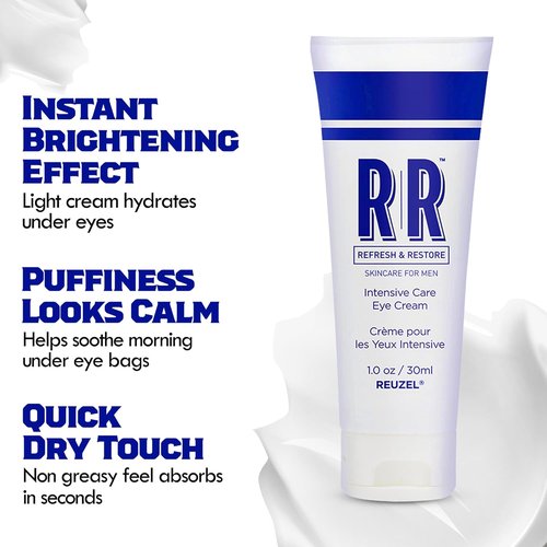 Reuzel Eye Care Cream - Brightening Formula to Reduce Dark Circles | Lightweight & Hydrating, 1 oz