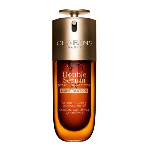 Clarins Double Serum Light Texture - Anti-Aging Serum for Firming, Smoothing & Radiance | 24H Hydration for Combination to Oily Skin