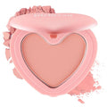Lilybyred Luv Beam Cheek - Heart-Shaped Korean Powder Blush, Soft Matte Finish, Lightweight & Long-Lasting (02 Dollish Rose)