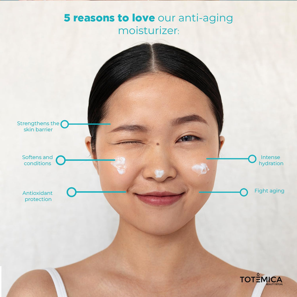 TOTEMICA Face Moisturizer - Anti-Aging Serum with Niacinamide & Hyaluronic Acid | Vegan & Cruelty-Free (1.69 Fl Oz)