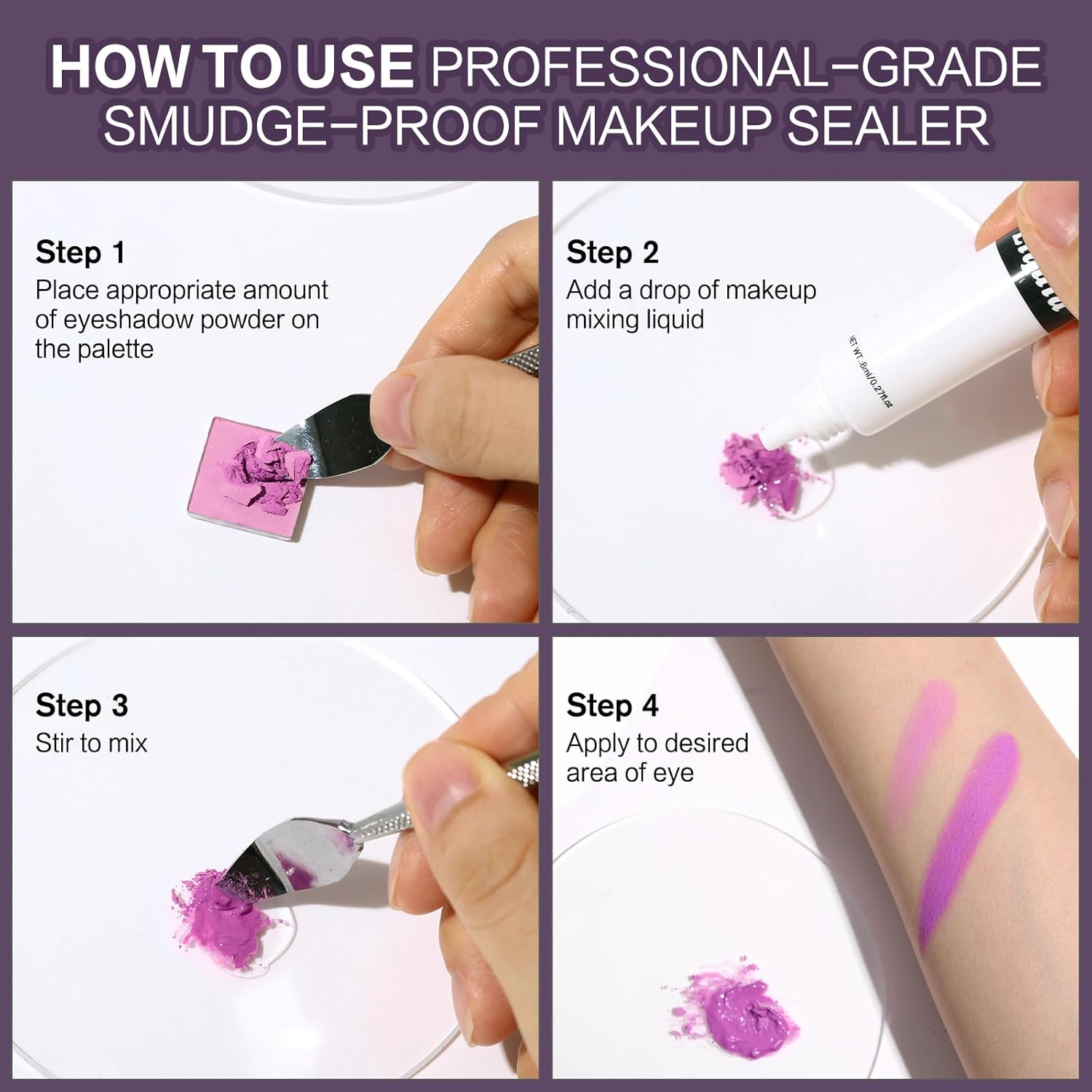 UCANBE Makeup Mixing Liquid - 0.27 Fl Oz Multi-Use Transformer for Eyeshadow & Eyeliner | Waterproof & Durable