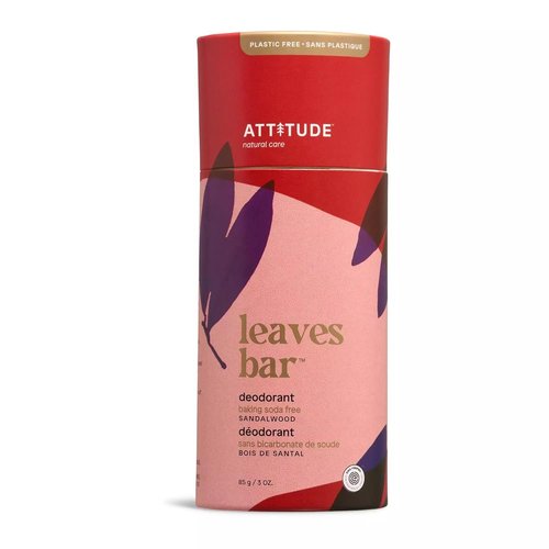 ATTITUDE Natural Deodorant - Aluminum-Free Odor Control with Nourishing Oils | Sandalwood, 3 Oz