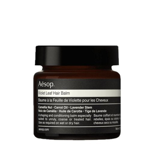 Aesop Violet Leaf Hair Balm - Nourishing Shaping Balm with Camellia Nut & Carrot Oil | Conditions & Styles Coarse Hair | 60 mL/2 oz
