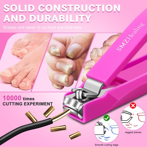 German Nail Clippers for Men with Catcher, Toenail Clipper for Thick Toenails and Fingernails, Long Handle Nail Clippers with Catcher, Precision Nail Trimmer for Men and Women