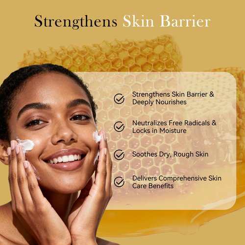 Beef Tallow for Skin, Tallow and Honey Balm, 100% Grass Fed Whipped Moisturizer, Natural Honey & Beeswax Cream, Face and Body Skincare, Deep Hydration for Sensitive Skin, Non-Greasy, 2oz