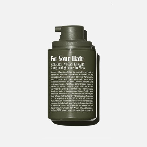Nécessaire Rosemary Leave-In Mask - Strengthening Keratin Hair Mask for All Hair Types | 60 ml / 2 oz