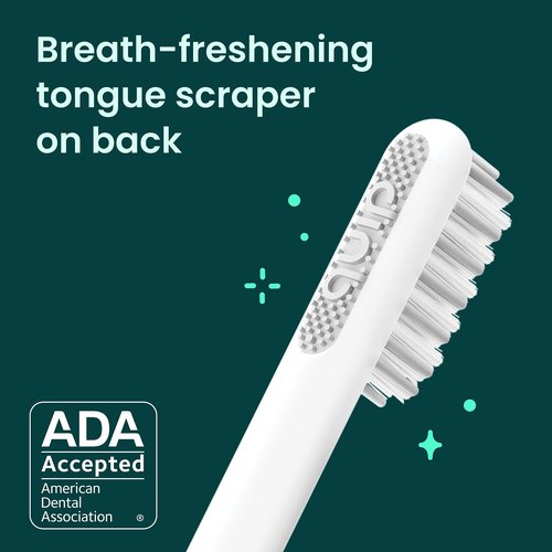 quip Sonic Toothbrush Replacement Heads for Adults - 6 Pack - Verified quip Standard Brush Head Refills for Electric Toothbrushes - Soft Bristles, Compact & Flexible - Last 3 Months Each