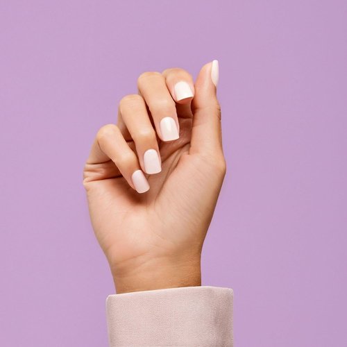 KISS imPRESS Press-On Nails - No Glue, Short Squoval Shape, Point Pink Color | 30 Nails & Accessories Included