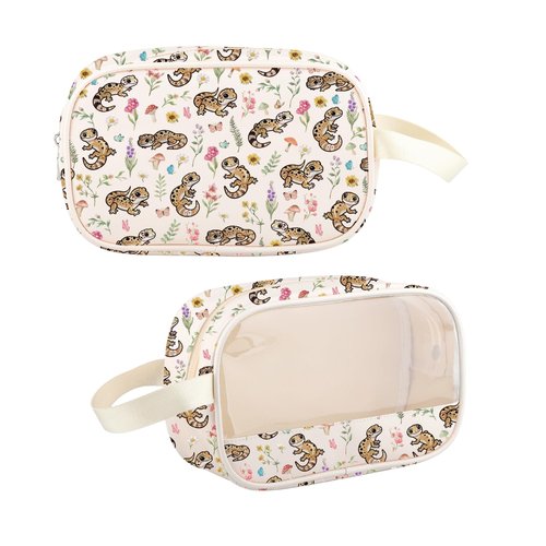 G2TUP Leopard Gecko Lover Gift Anatomy Of A Leopard Gecko Makeup Bag L-eopard G-ecko Mom Cosmetics Bag Pet Lizard Reptile Lover Gifts (Of A Leopard Gecko TM)