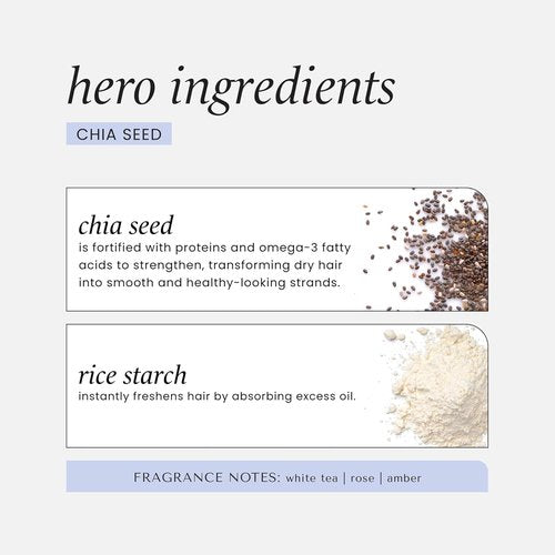 HASK Chia Seed Volumizing Dry Shampoo - Absorbs Oil, Adds Volume & Bounce | 8.1oz, Sulfate-Free, Cruelty-Free