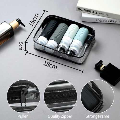 Mrsdry 16 Pack Travel Bottles - Silicone Toiletries Containers, Leak Proof Refillable Shampoo & Conditioner Essentials