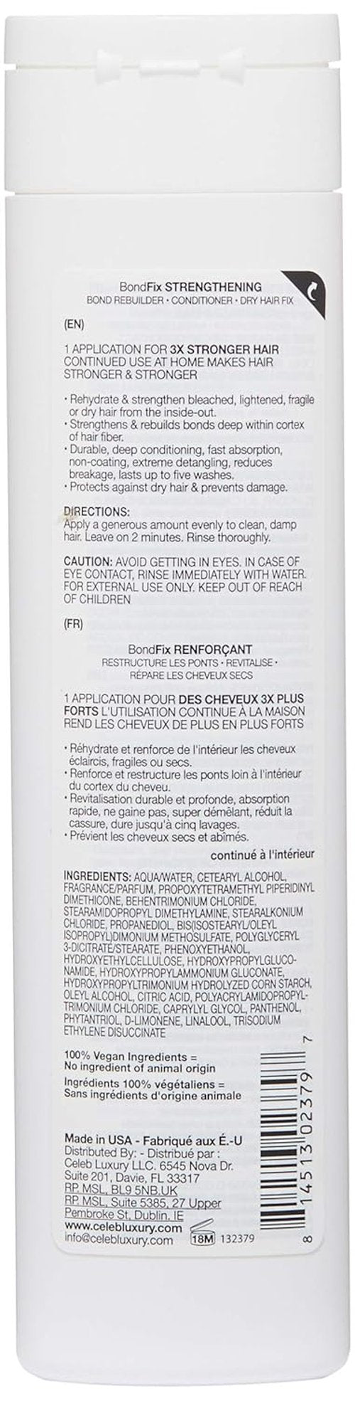Celeb Luxury Moisturizing Hair Conditioner Mask - BondFix Daily Hydration Treatment for Strong, Healthy Hair