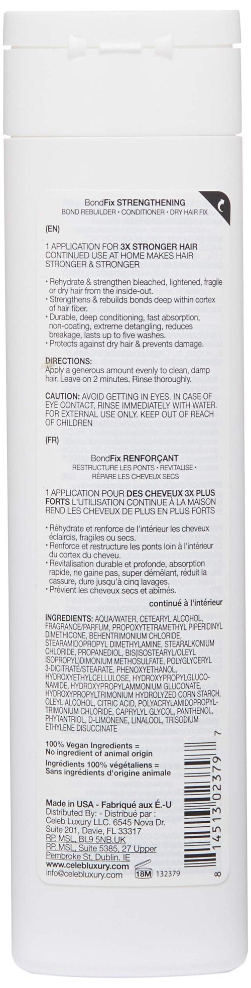 Celeb Luxury Moisturizing Hair Conditioner Mask, BondFix Bond Rebuilder Daily Hydration, Deep Hair Conditioner Treatment For Strong Healthy Hair