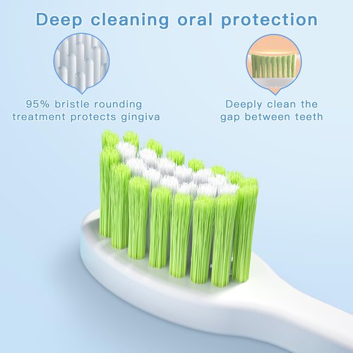 ELOTAME Kids Electric Toothbrushes u Shaped - Rechargeable Rocket Toothbrush, Electric Toothbrushes for Boys Age 2-6 2 Mins Timer, 6 Modes, 4 Brush Heads.