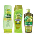 Vatika Naturals Olive Shampoo, Oil & Conditioner Combo, Deep Nourishment, Anti-Frizz & Hydration, Enriched with Virgin Olive Oil & Henna for Smooth, Soft & Radiant Hair, 400ml