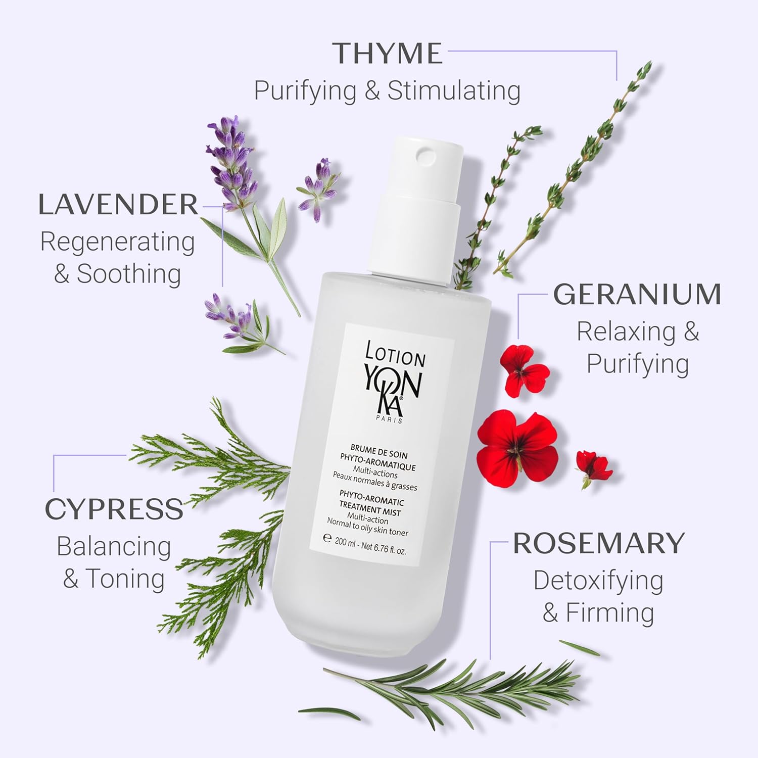 Yon-Ka Lotion PNG Toner - Refreshing Daily Face Mist with Aloe Vera & Rosemary | Hydrates & Soothes Skin
