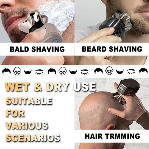 16 PACKS Head Shaver Replacement Heads Compatible with Skull Shaver Pitbull Gold PRO, Pitbull Silver PRO, Palm, Pitbull Platinum PRO, Electric Razor Replacement head for Superior Shaving